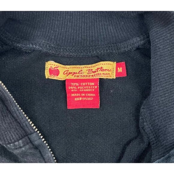 Y2K Apple Bottoms Gray Full Zip Jacket Size Medium - Picture 4 of 6